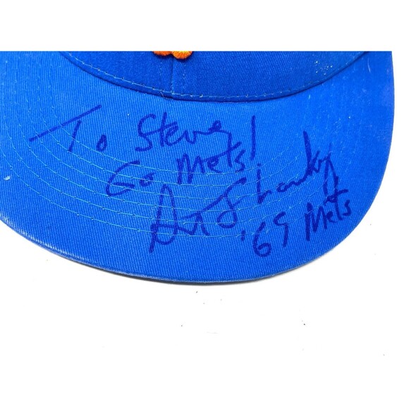 New York Mets Authentically Autographed 69 Baseball Hat Royal Blue - Picture 2 of 7